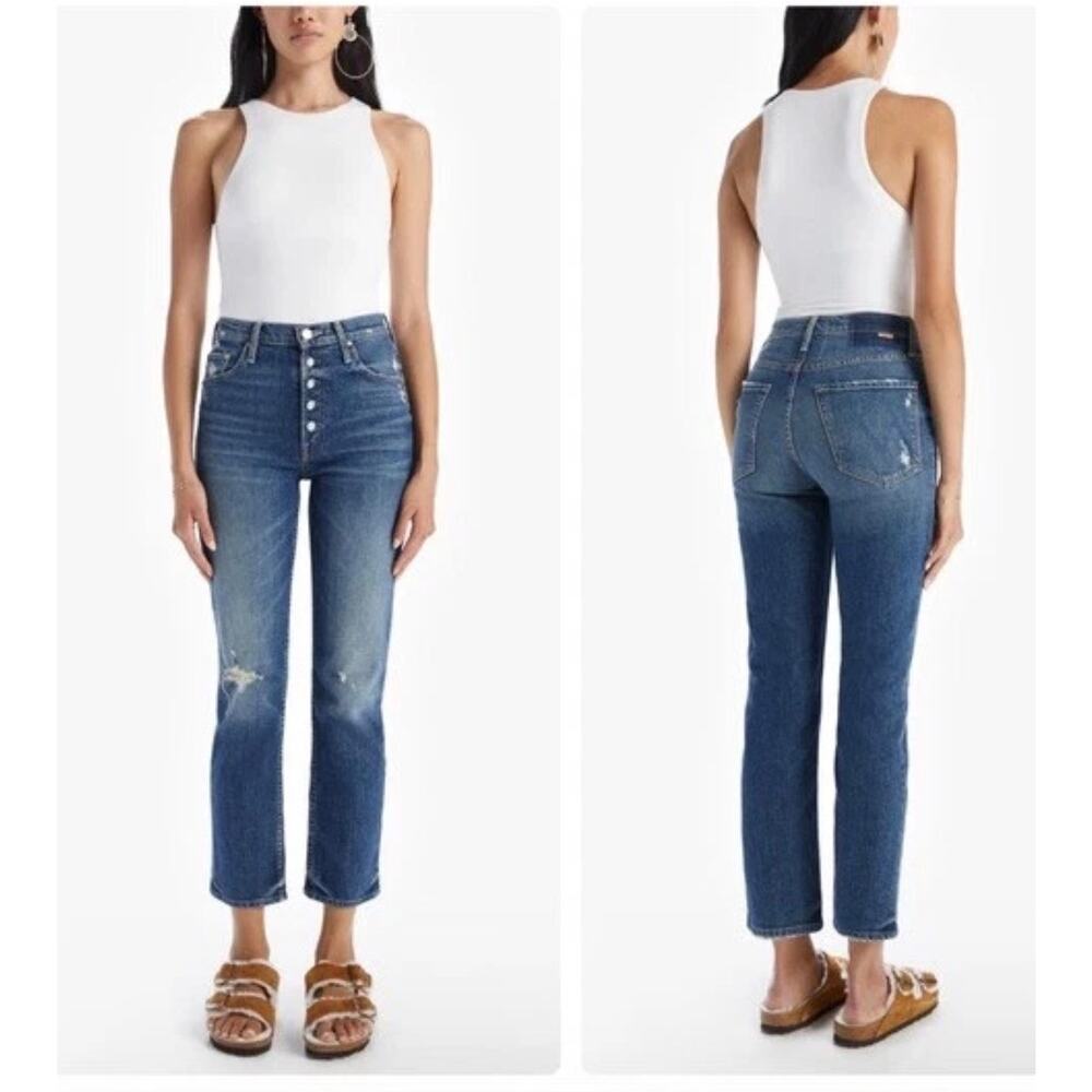 Mother Superior The Pixie Tomcat Ankle Jeans Born to Bite Size 28